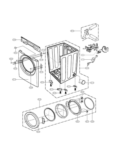 Cabinet and door assembly parts
