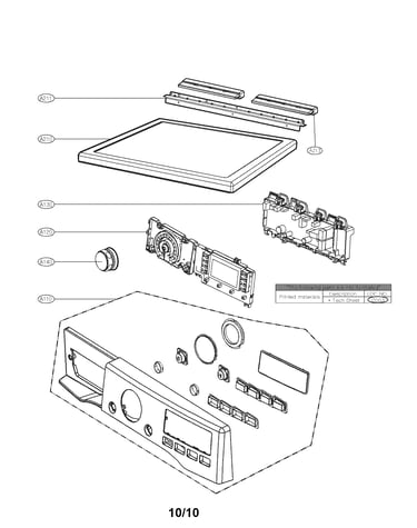 Control panel and plate assembly parts