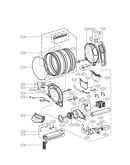 Drum and motor parts assembly