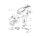 Kenmore Elite 79641722010 cabinet and door assembly parts diagram