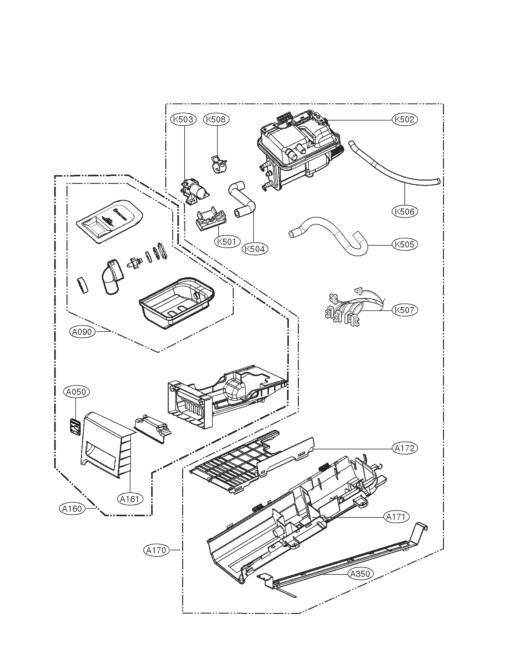 Guide assmbly parts assembly