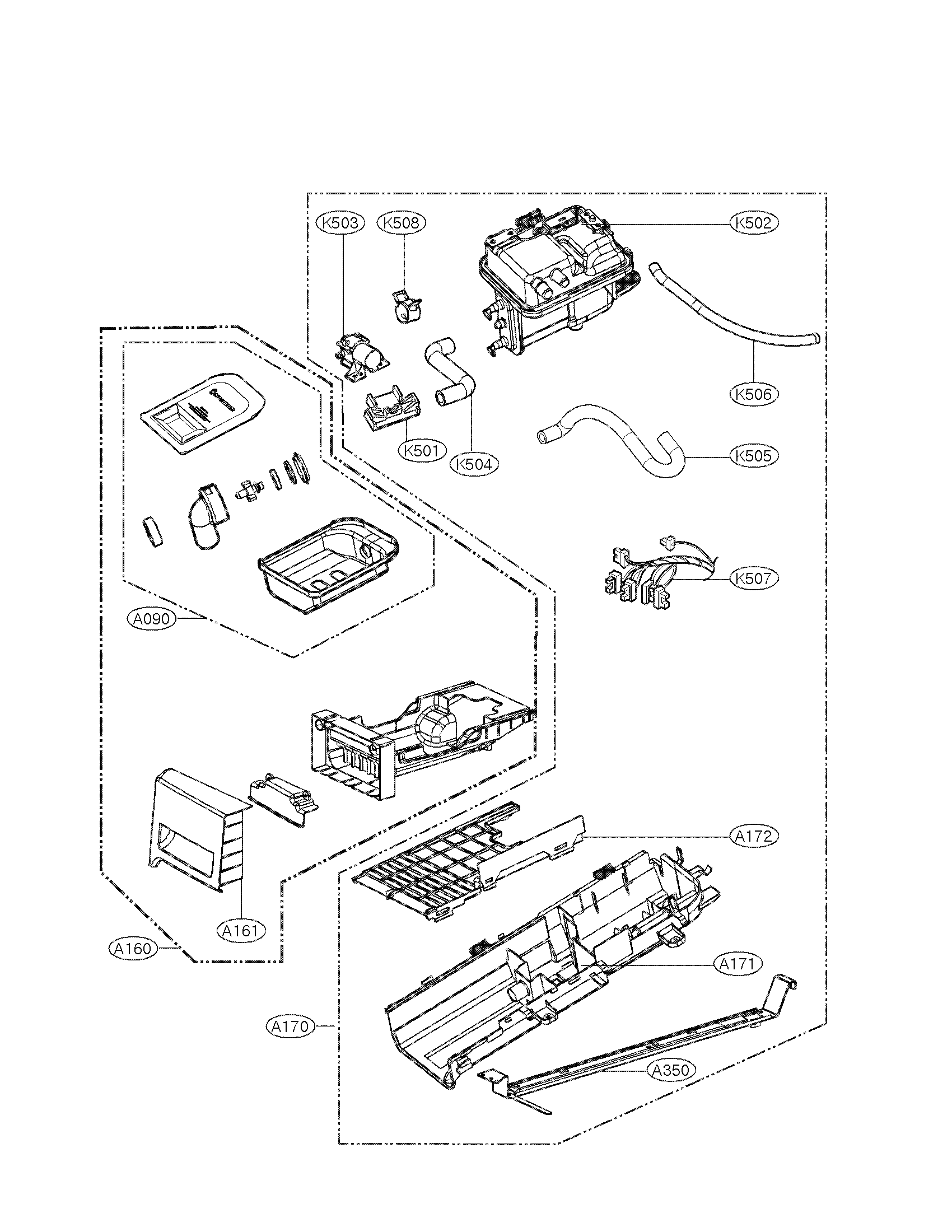 Guide assmbly parts assembly