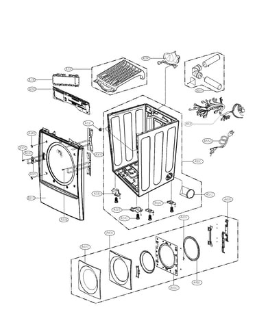 Cabinet and door assembly parts