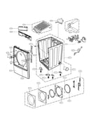 Cabinet and door assembly parts