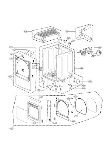 Cabinet and door assembly parts