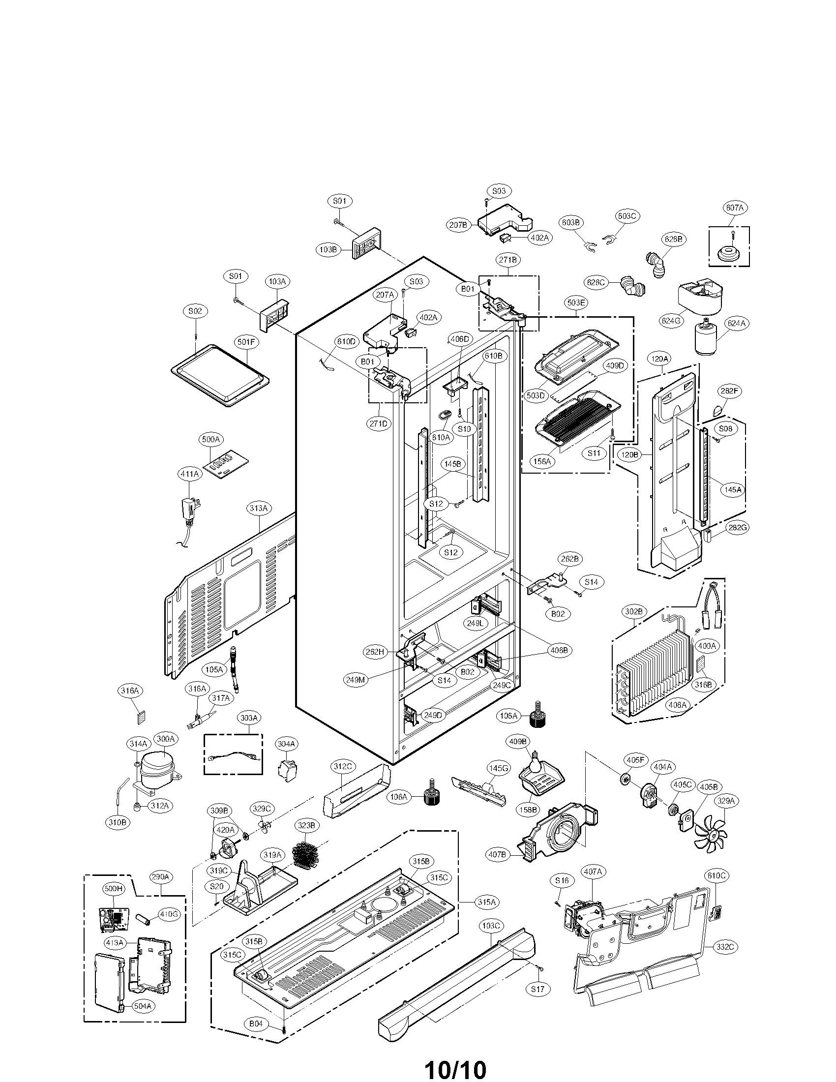 CASE ASSEMBLY PARTS