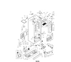 LG LMX25964ST/00 case assembly parts diagram