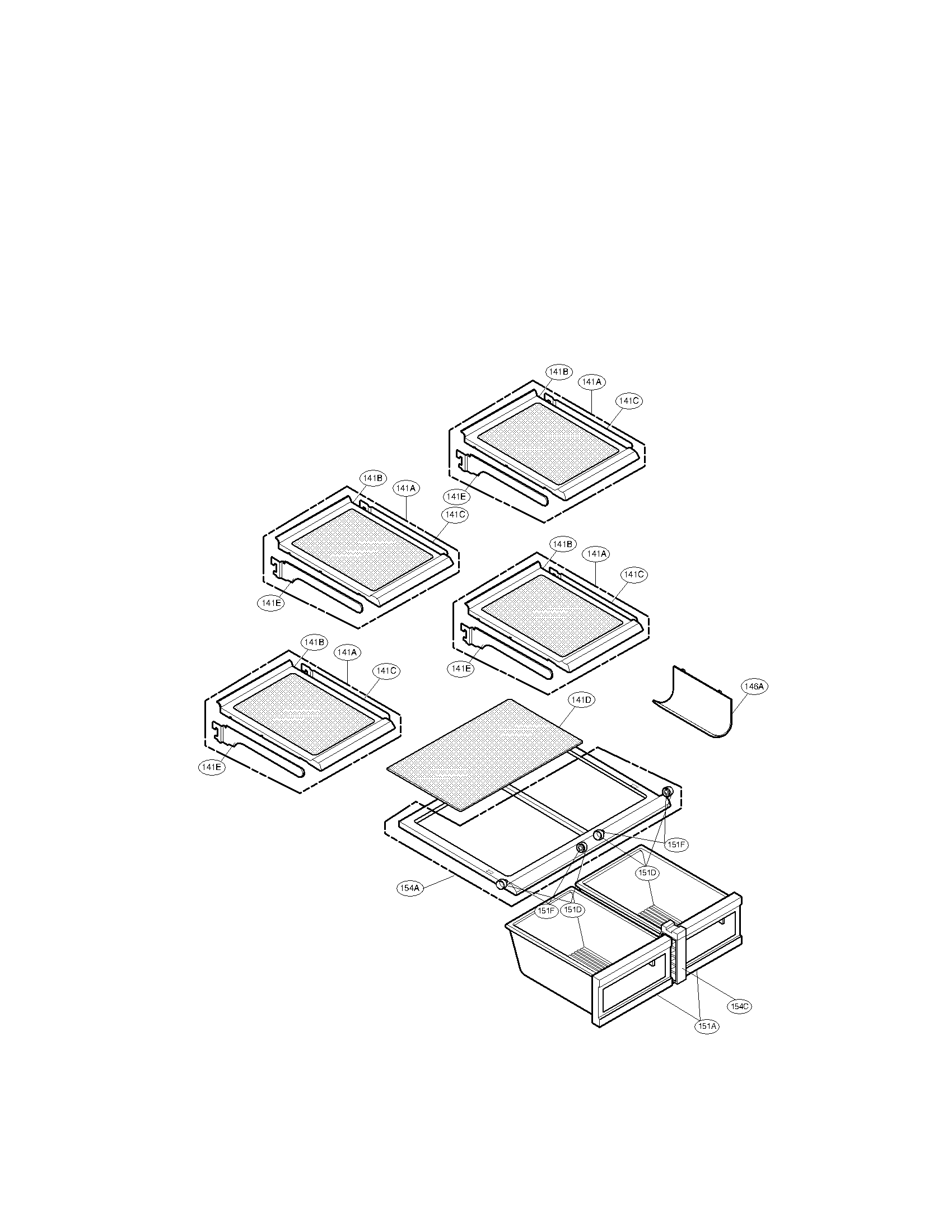 REFRIGERATOR ASSEMBLY PARTS