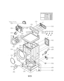 Cabinet and control parts