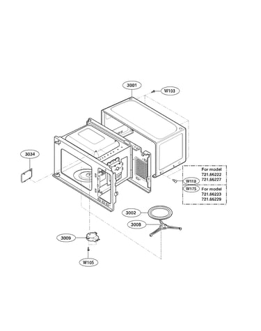 Oven cavity parts