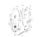 LG LFX23961SW/01 case parts diagram
