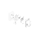 LG LFX23961SW/01 ice maker and ice bank parts diagram