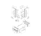 LG LFX23961SB/01 door parts diagram