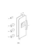 Freezer door parts