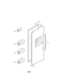 Freezer door parts