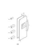 Freezer door parts