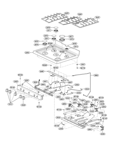 Cooktop parts