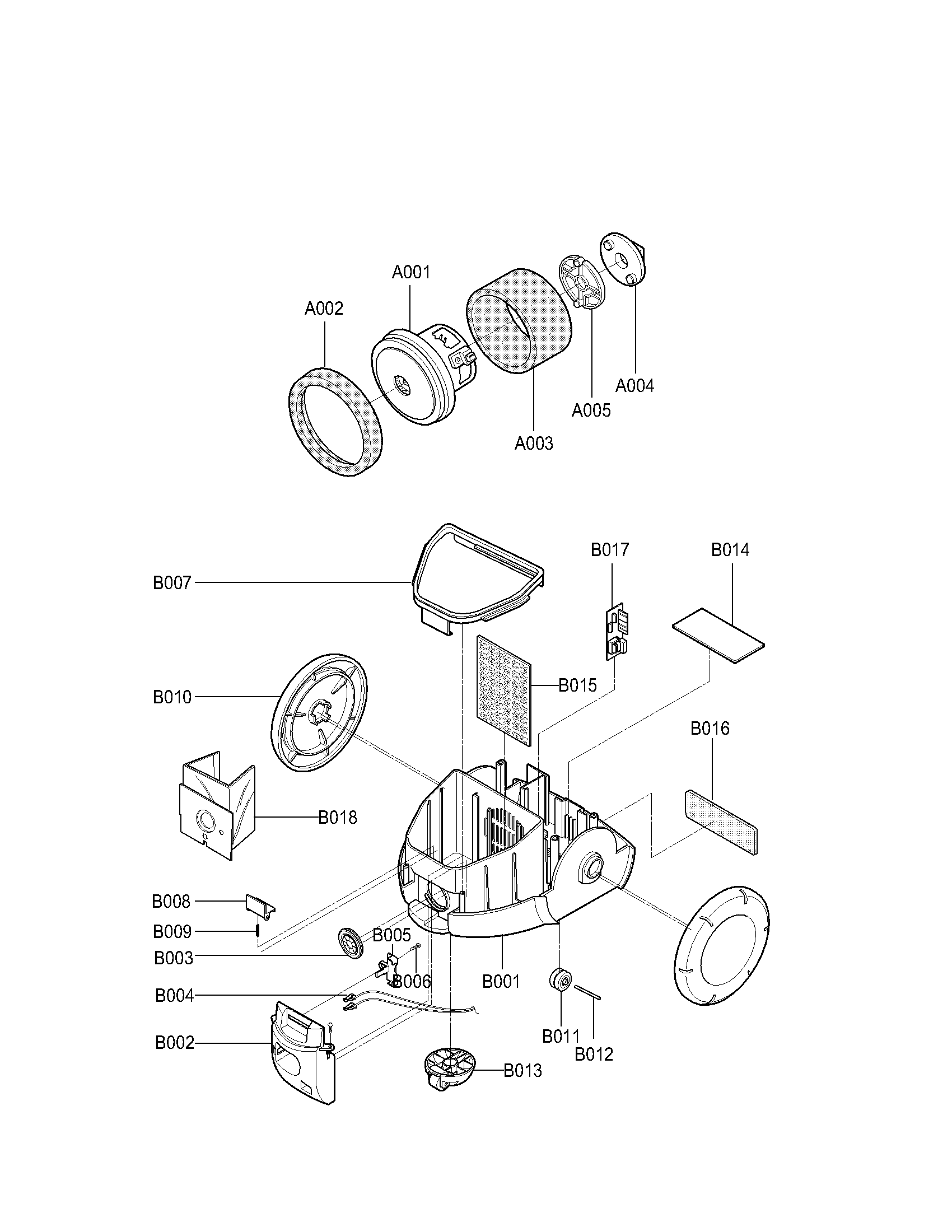 Exploded view parts
