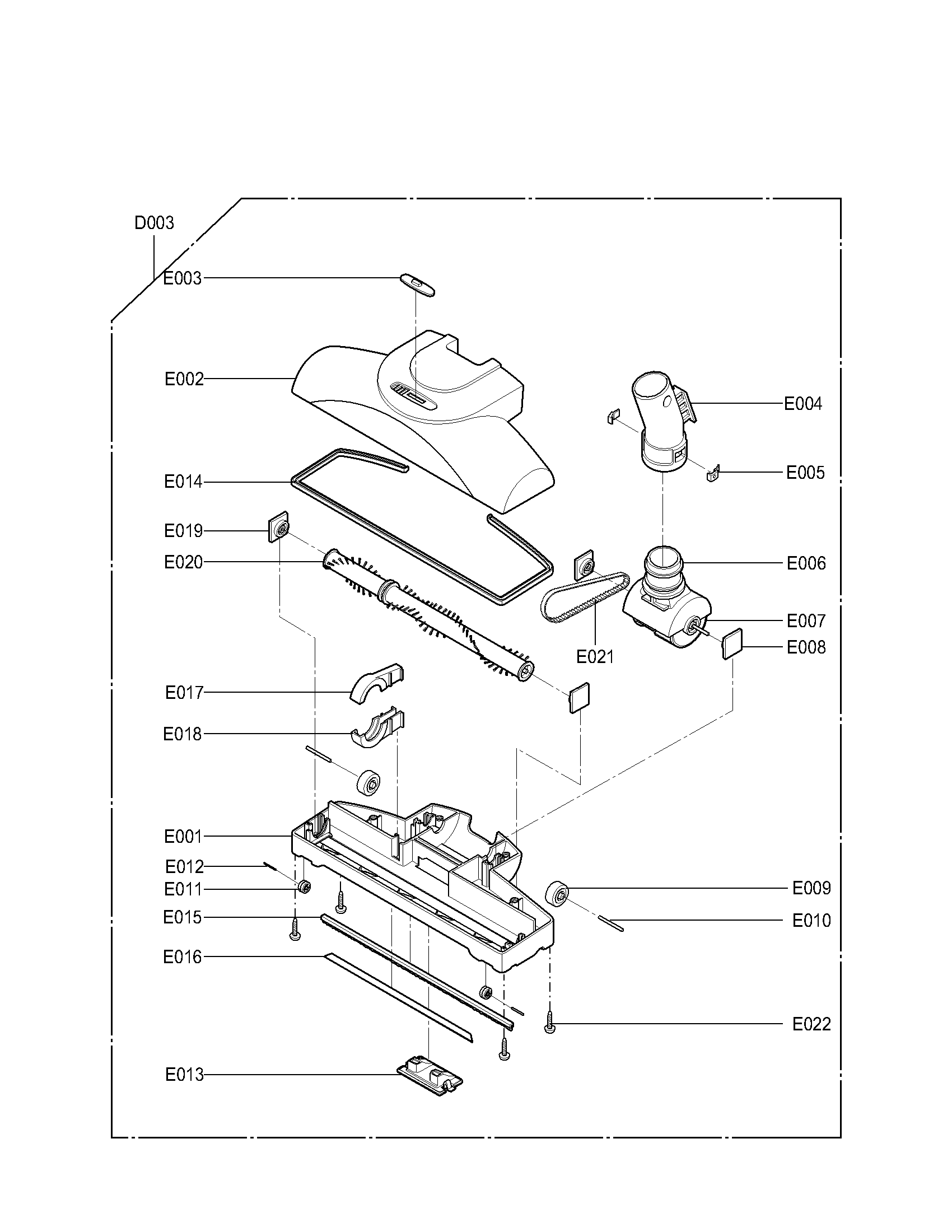 Exploded view parts