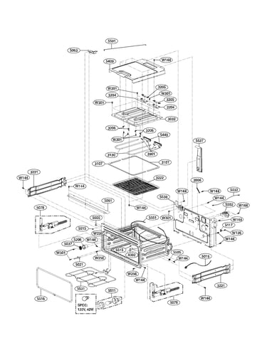 Upper cavity parts
