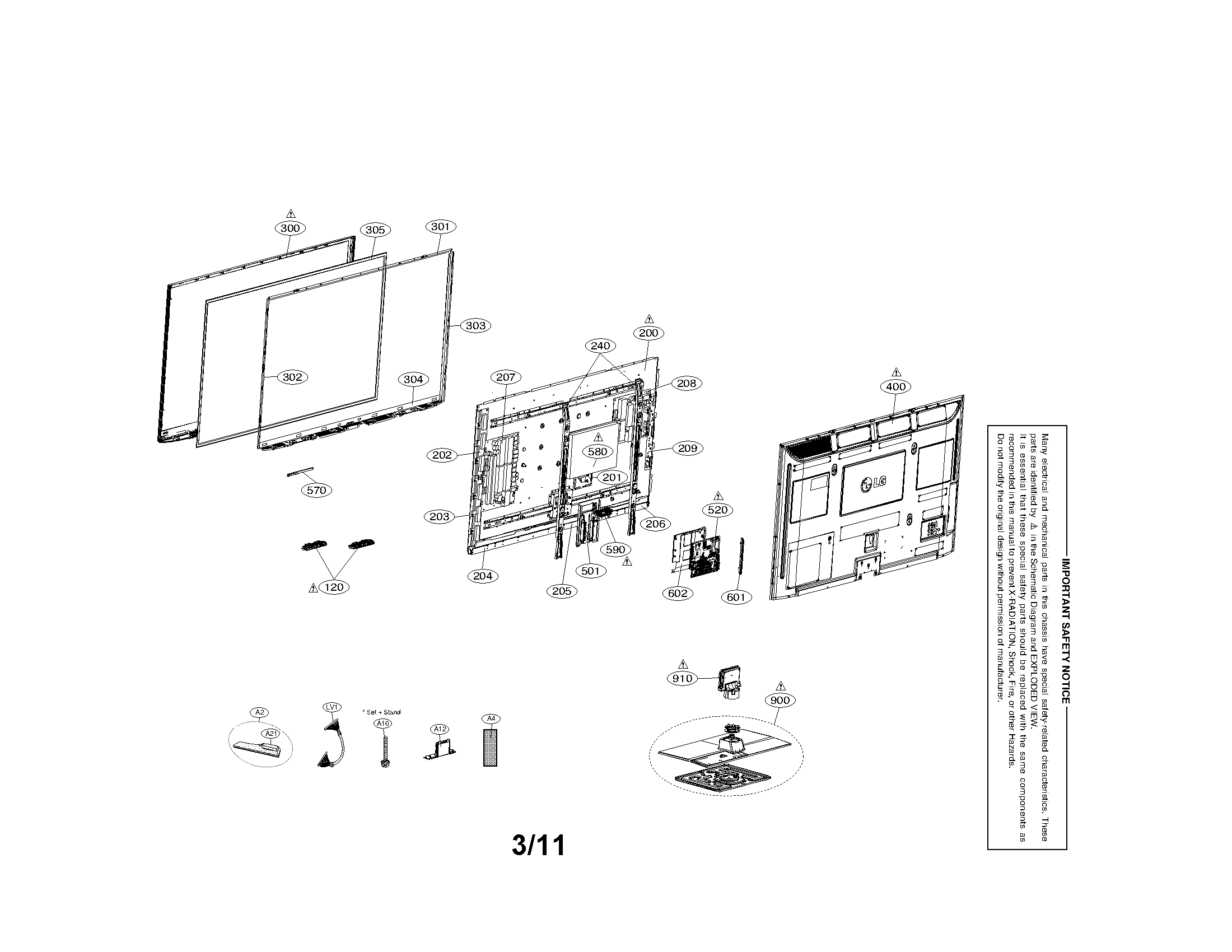 Exploded view parts