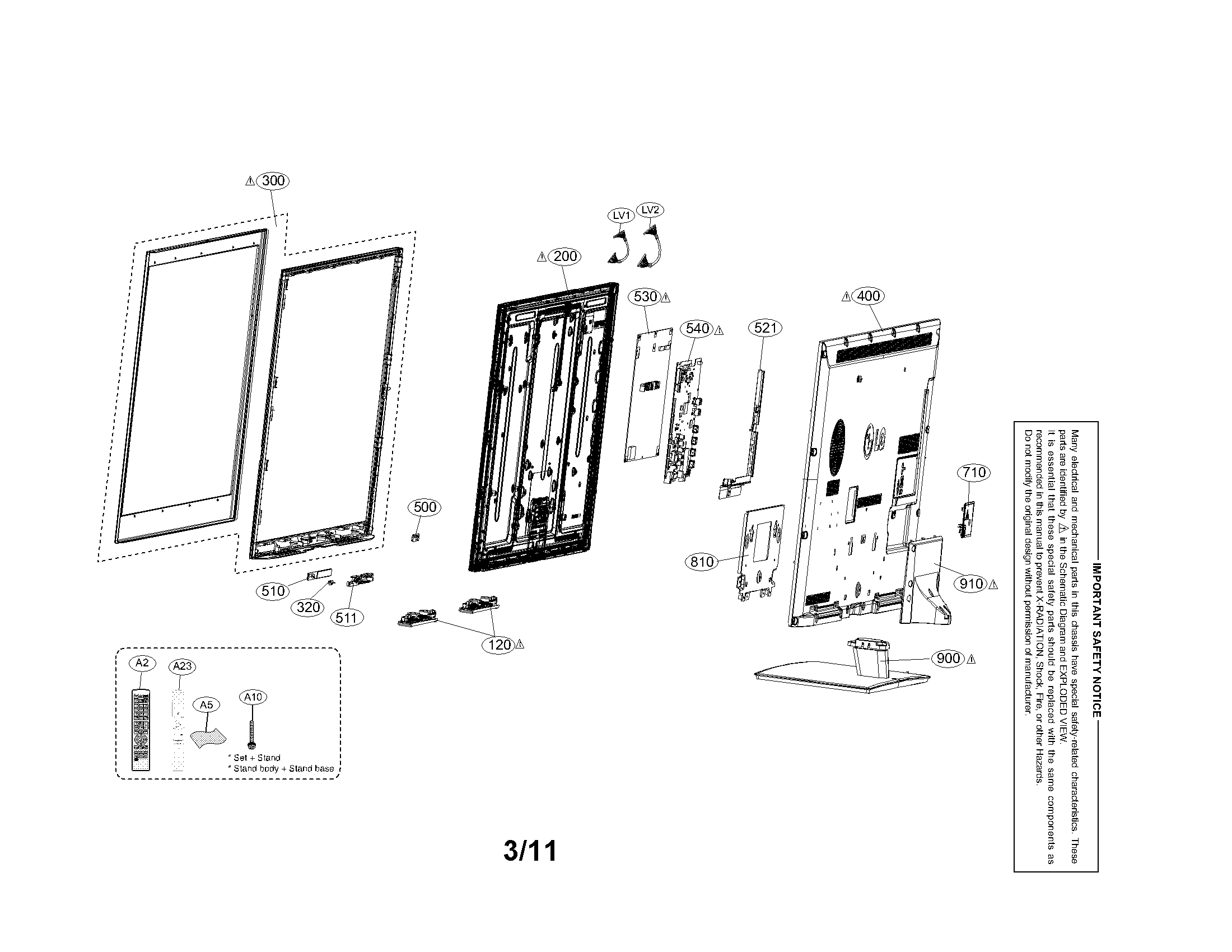Exploded view parts
