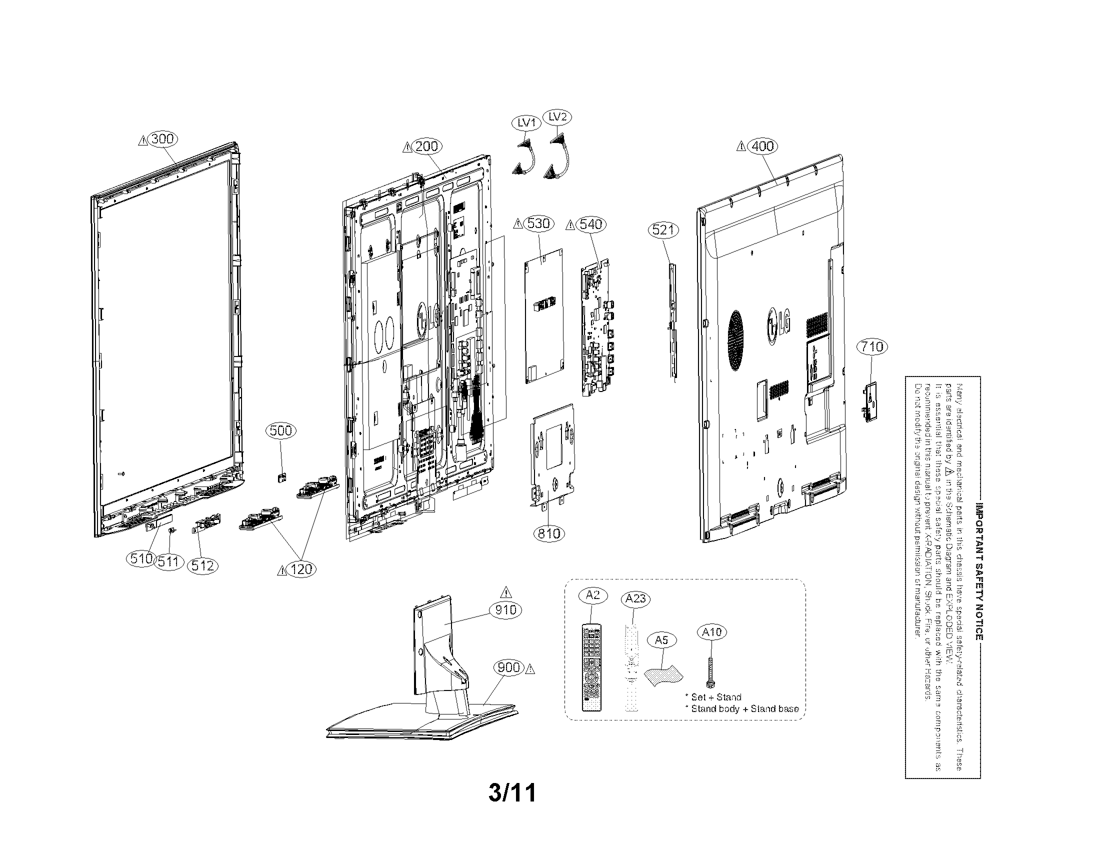 Exploded view parts