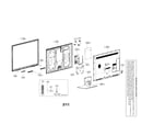 LG 55LV5500 exploded view parts diagram