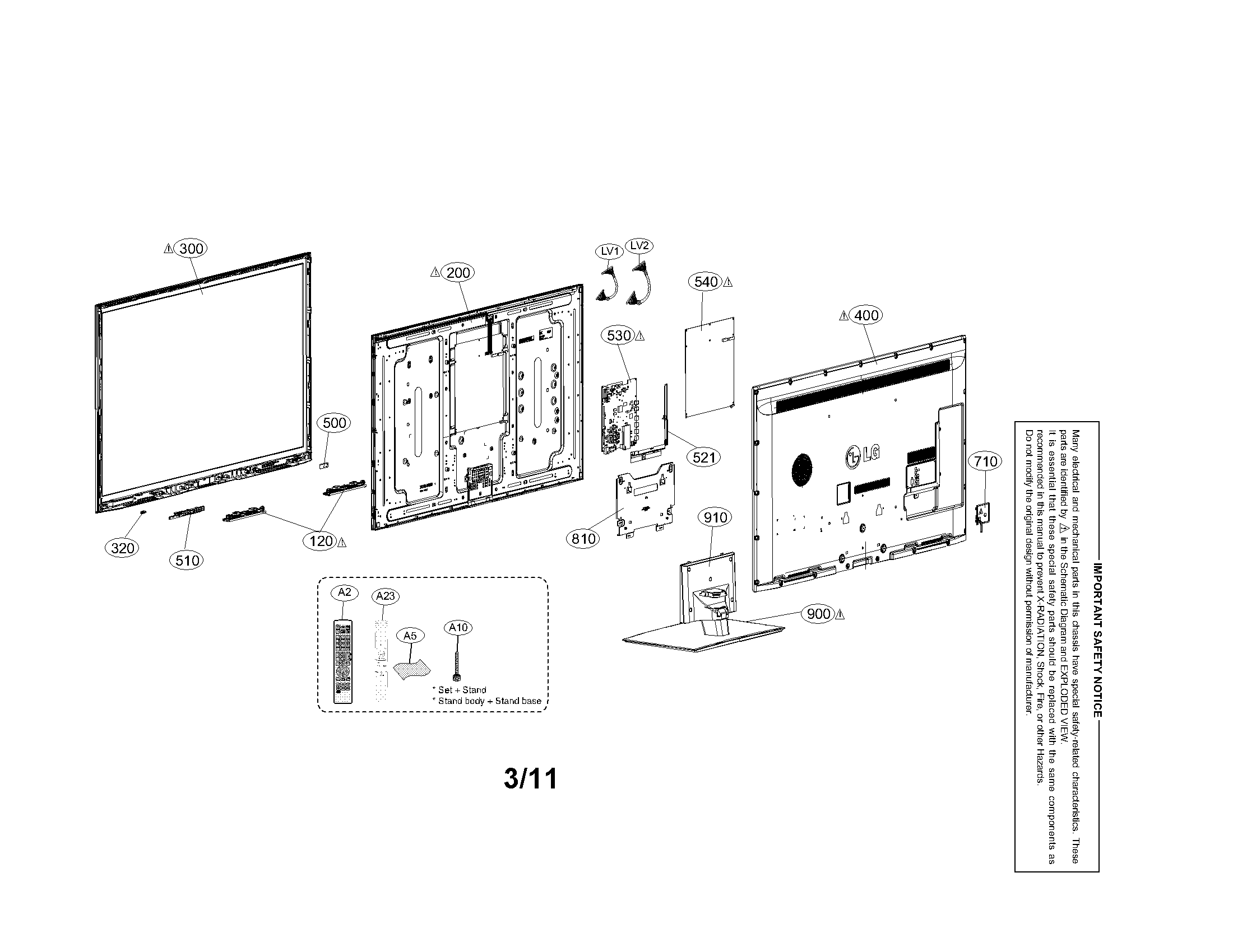 Exploded view parts