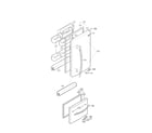 Kenmore 79568274900 door parts diagram