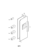 Freezer door parts