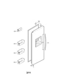 Freezer door parts