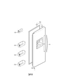 Freezer door parts