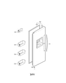 Freezer door parts