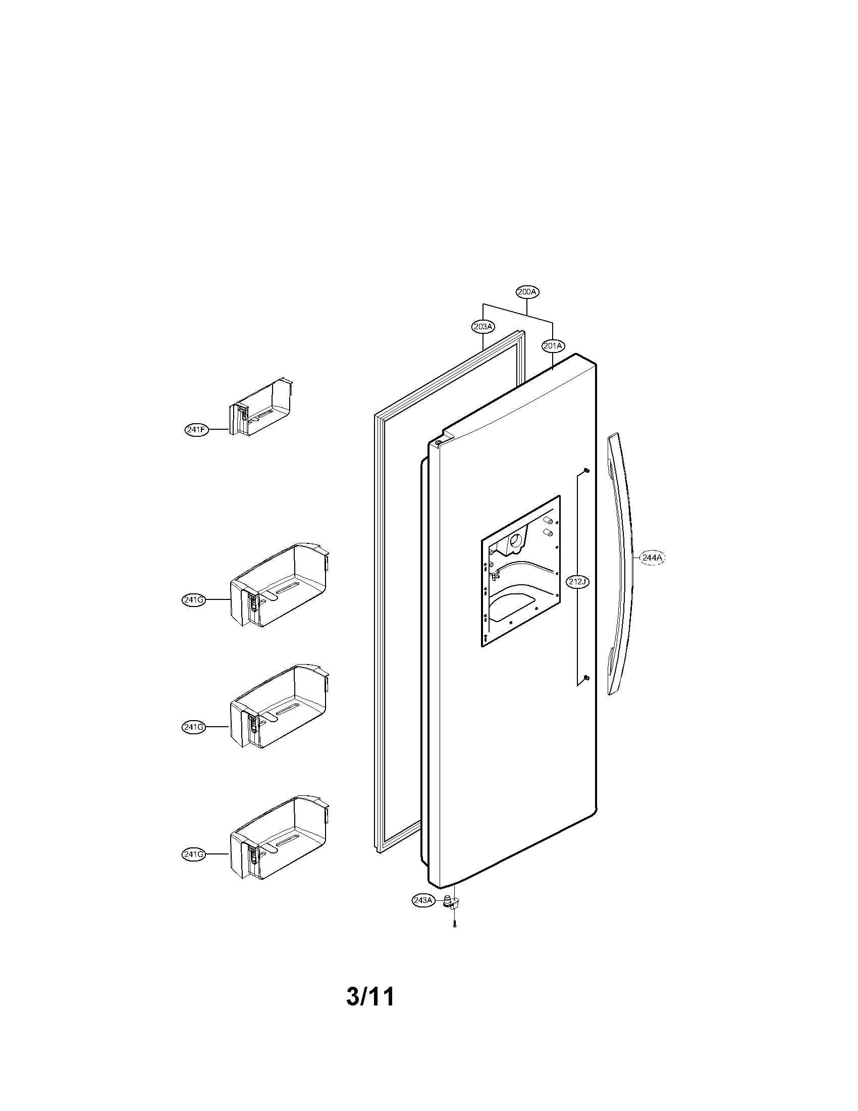 FREEZER DOOR PARTS