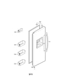Freezer door parts