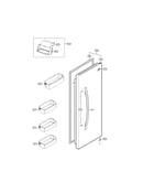 Refrigerator door parts