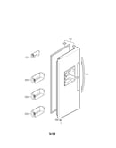 Freezer door parts