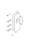 Freezer door parts