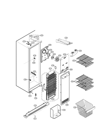 Freezer compartment parts