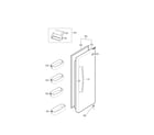 Kenmore Elite 79551072011 refrigerator door parts diagram