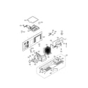 Kenmore Elite 79551079011 machine compartment parts diagram