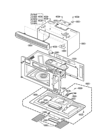 Oven cavity parts