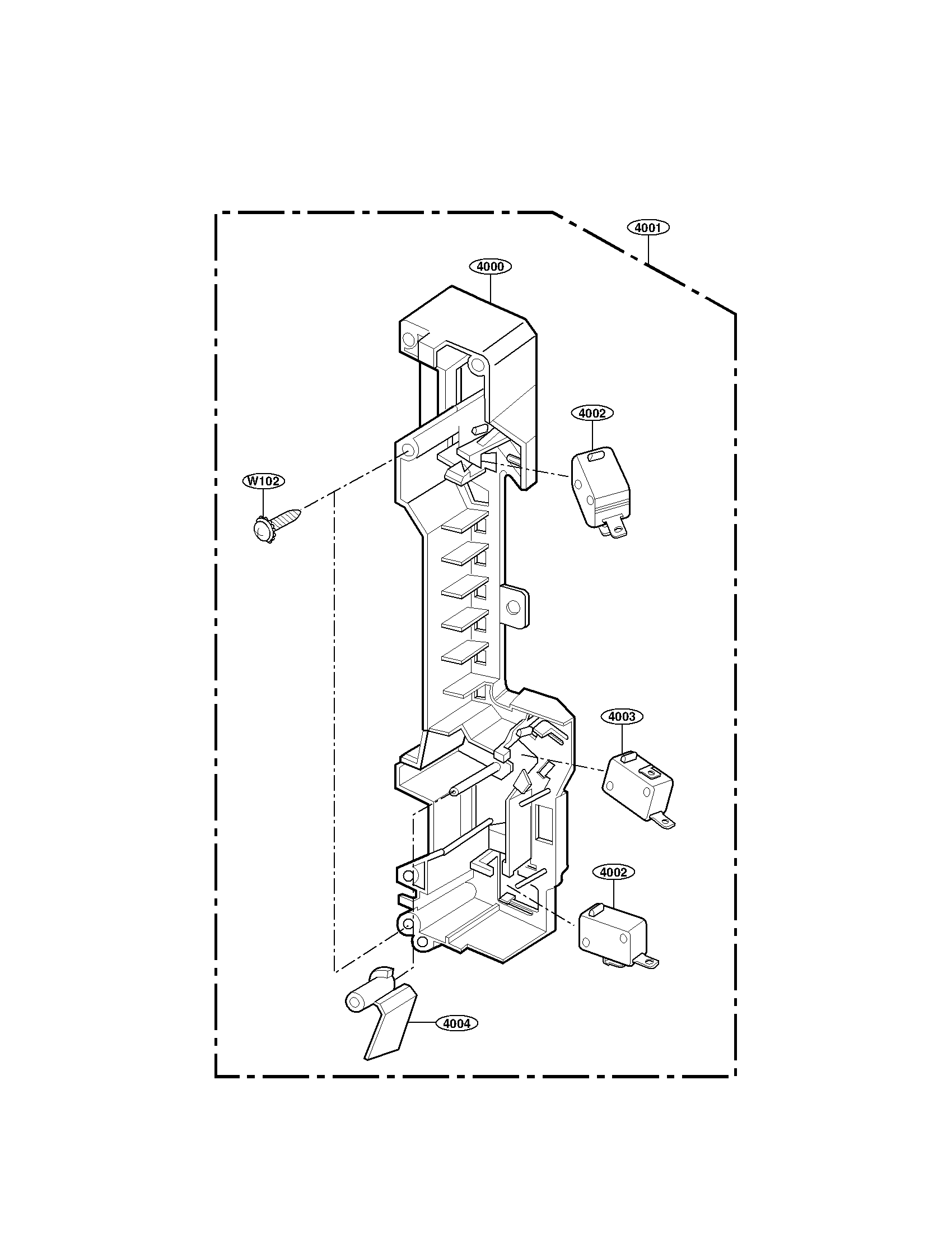 Latch board parts