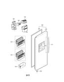 Freezer door parts