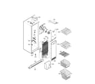 Kenmore Elite 79551086011 freezer compartment parts diagram
