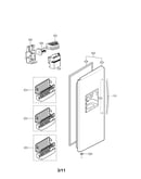 Freezer door parts