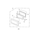 Kenmore 72162102201 door parts diagram