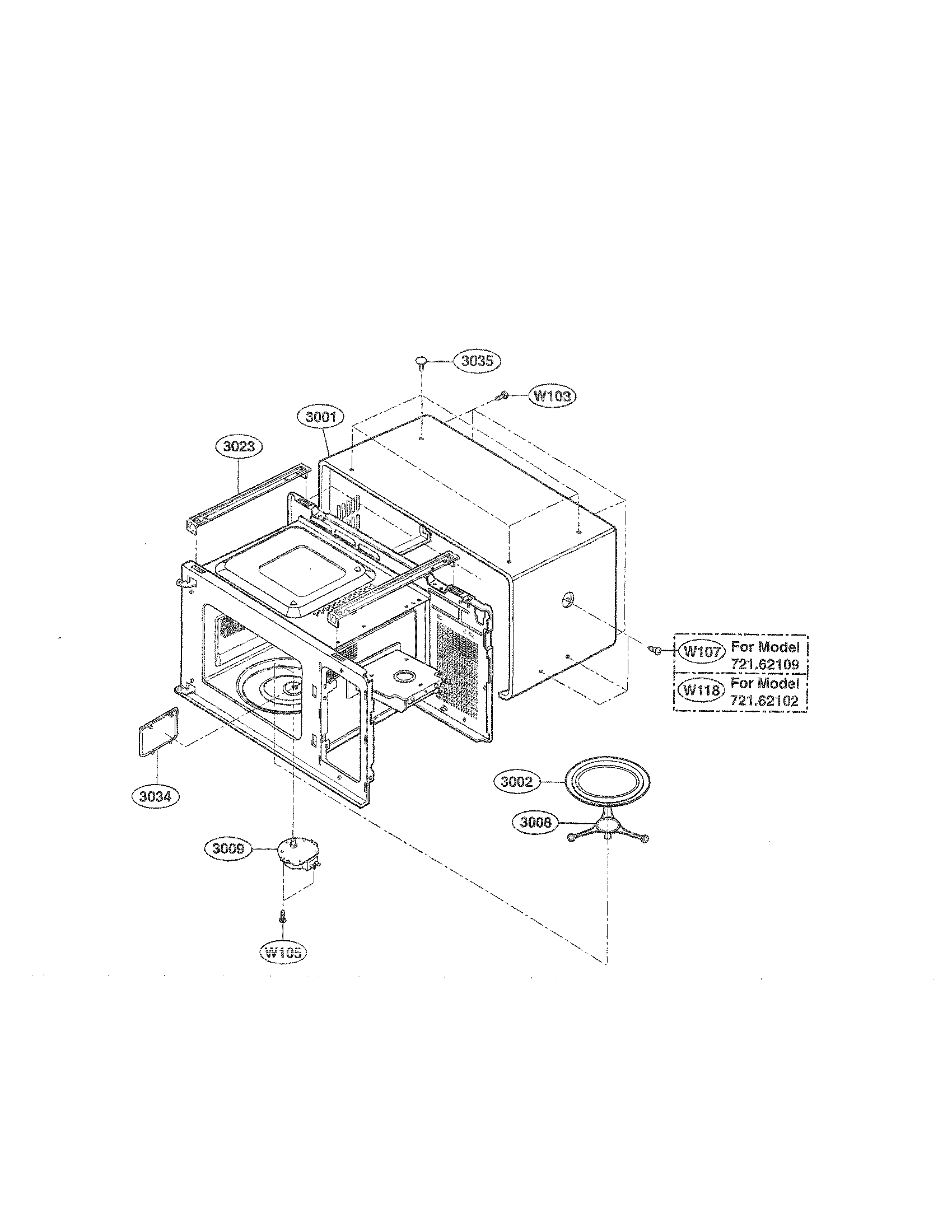 Oven cavity parts