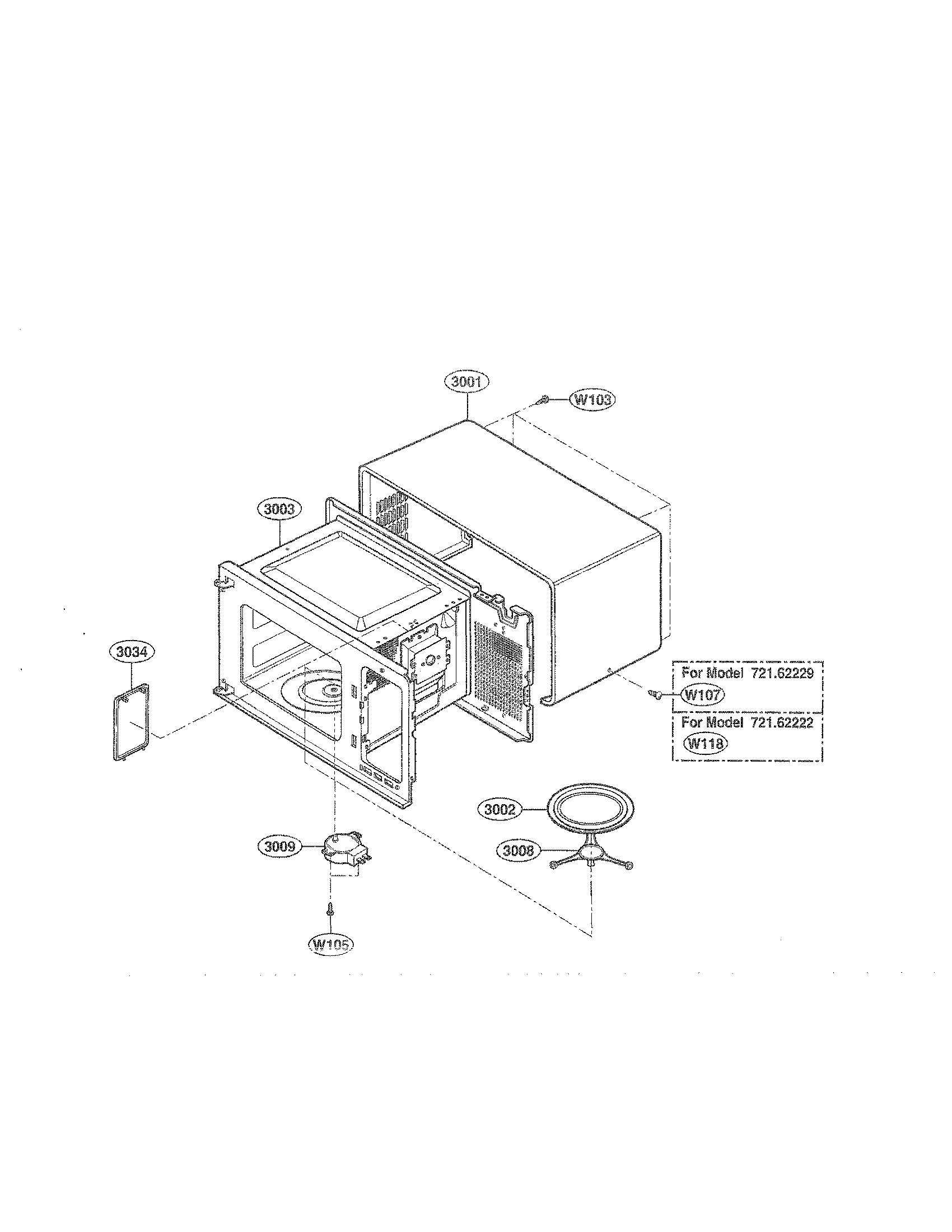 OVEN CAVITY PARTS